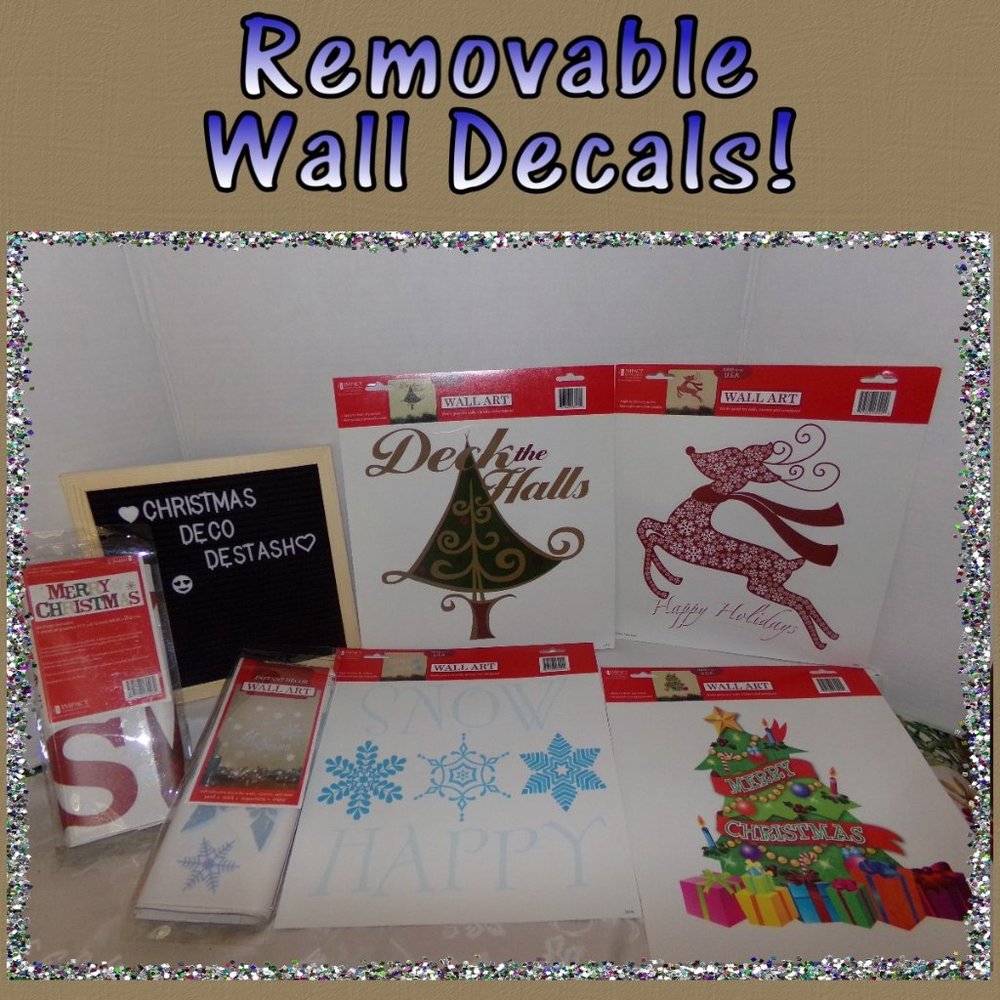 X-Mas Wall Decals   {X7}